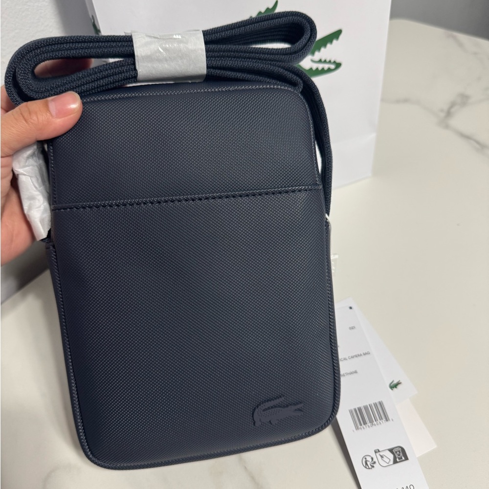 Lacoste Men's Black Crossbody Bag